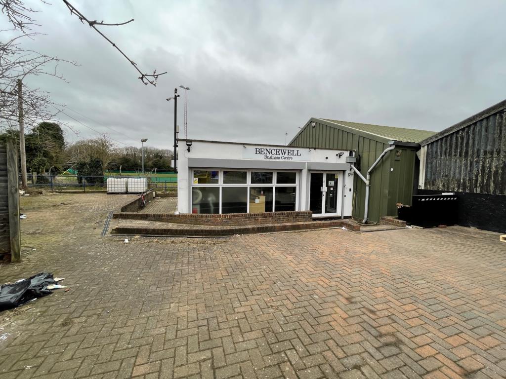Lot: 94 - FREEHOLD COMMERCIAL INVESTMENT PREMISES - Bencewell Business Centre entrance in Bromley backing on to Holmesdale Football Club